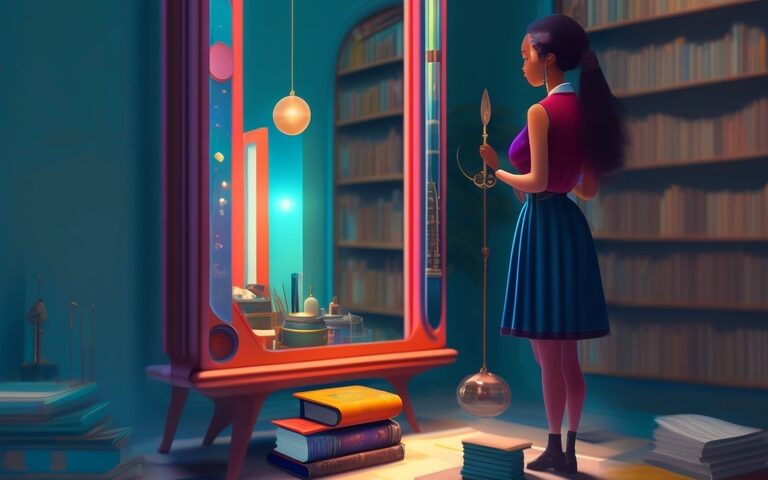 A person standing in front of a mirror 1 edited